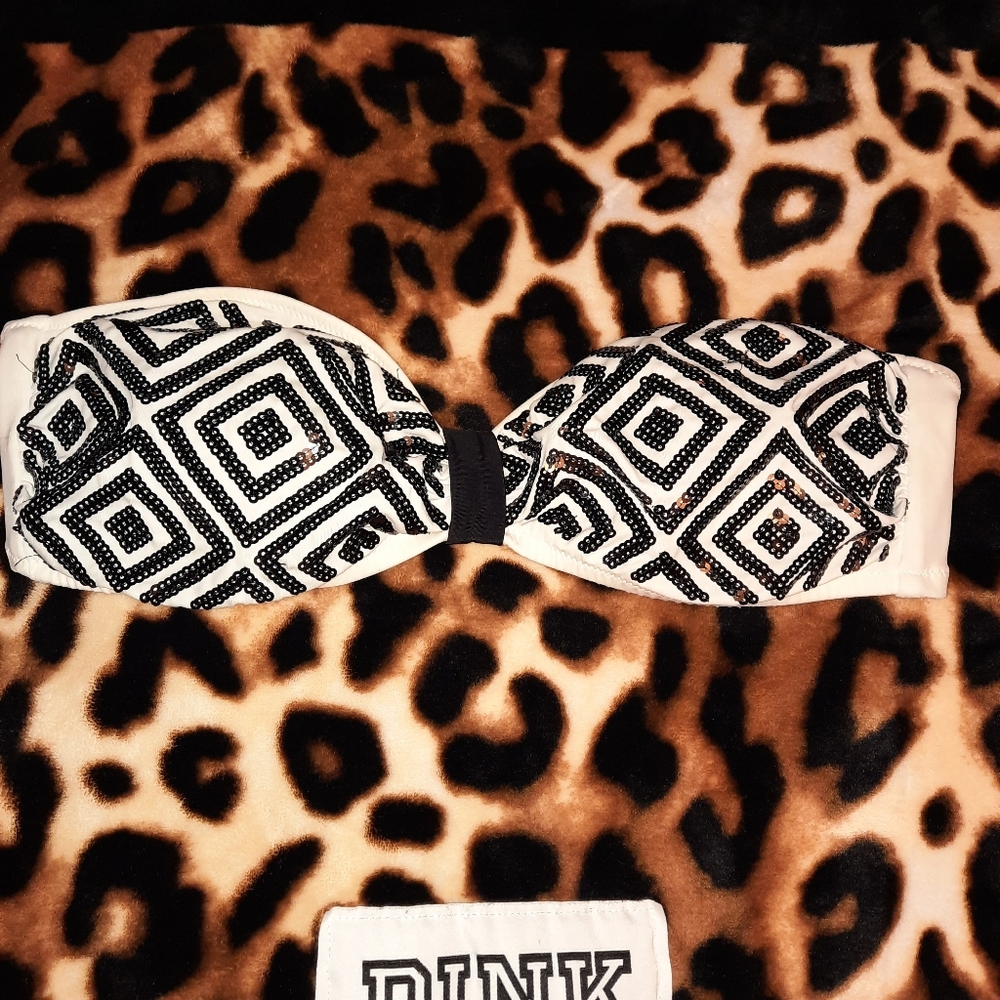 Vs PINK Sequin Swim Top.